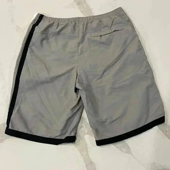Vintage Early 2000’s Nike Swim Trunks Gray Board Shorts Silver Label Men’s Large - Picture 7 of 8